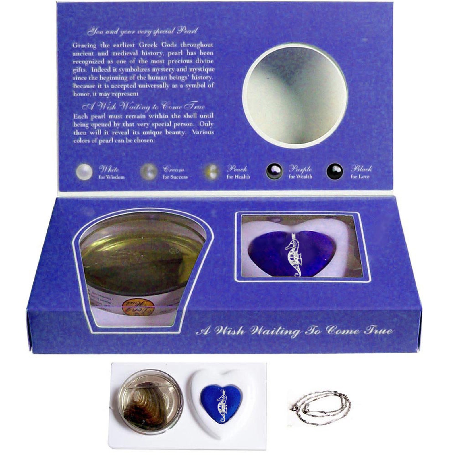 USA Oyster Pearl Cage box kit a Gift of Love Make a Wish Etsy