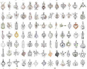5X-K513 Perle Cage foi croix perle cage no Akoya Oyster médaillon pendentif 5X-K513 Perle Cage foi croix perle cage no Akoya Oyster médaillon pendentif