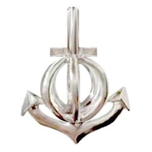 USA | silver Pearl Cage ANCHOR pendant | gift of love | make a wish | holds up to ~5-6mm pearl  | *MERZIEs*