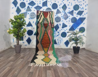 MOROCCAN HALLWAY RUG – Custom Runner rug - Handmade runner carpet – narrow morrocan rug - Berber rug- Beni ourain rug- Genuine wool rug