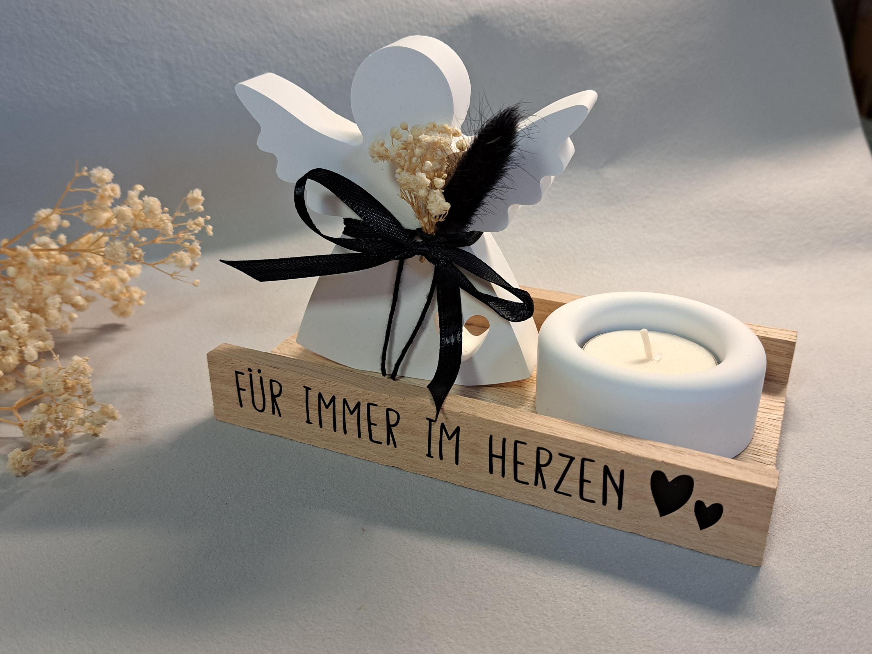 Trauerengel mit Kerze Trauergeschenk Trauer Erinnerungsengel Schutzengel Engel Gedenken Beileid Kondolenz
