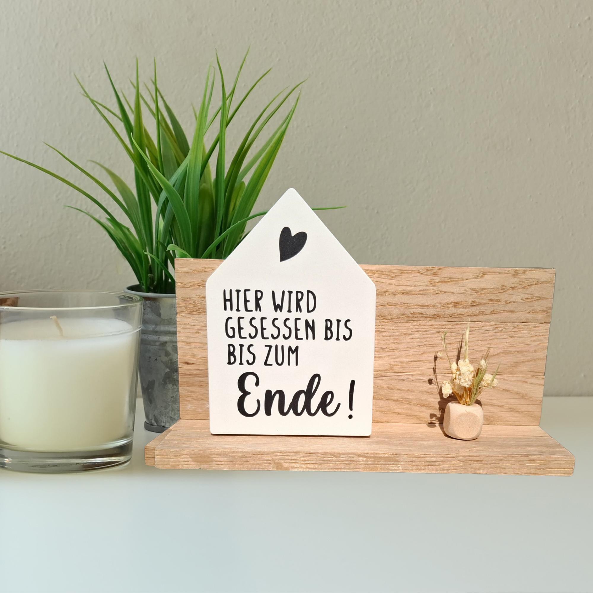 Bathroom decoration house made of Raysin or Keraflott on wooden blocks lettering decoration guest toilet handmade wooden decoration gift idea