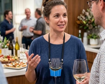 Der Sip Sling - Freihand-Weinglas-Träger