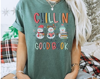 Bookish Christmas shirt for Book lover Bookworm Christmas t-shirt Book lovers gift Xmas Bookish shirt Gift for librarian Christmas book tee