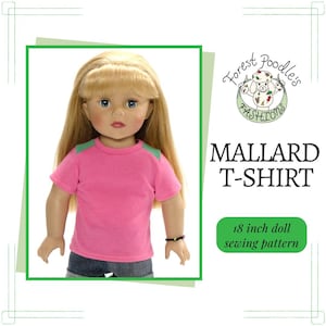 Mallard T-Shirt - 18 inch doll shirt sewing pattern