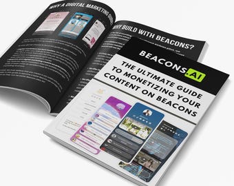 Beacons AI Monetizing Guide eBook: Step-by-Step Strategies to Boost Income & Online Presence for Creators