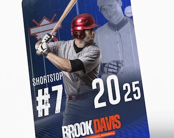 DIY Baseball Card Template: Editable Sports Trading Card (Canva Download)
