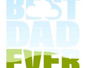 Best Dad Ever Photo Frame Template – Editable Canva Design (Digital Download)