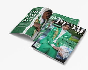 Customizable Prom Magazine Template | Editable 24-Page Canva Graduation & Yearbook Keepsake Design