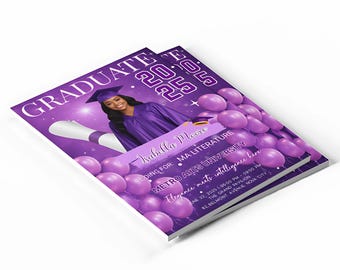 Graduation Magazine Covers Bundle | 10 Canva Editable Templates for Yearbook & Party Keepsake Design