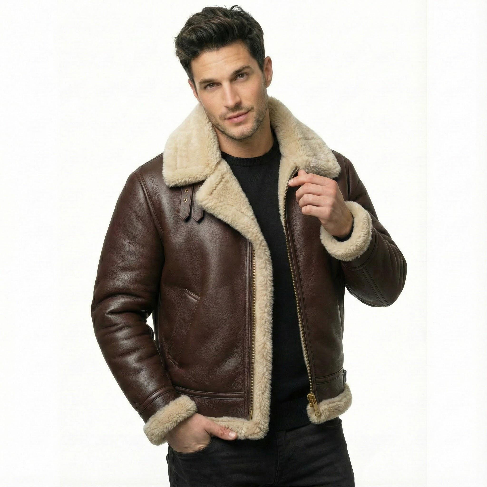 Bomber Vintage Schott En Cuir Brun - Taille M - Occasion Très Bon état