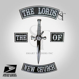 The Lord&#39;s Of The New Church Embroidery patch Iron on Sew on Free Ship to USA