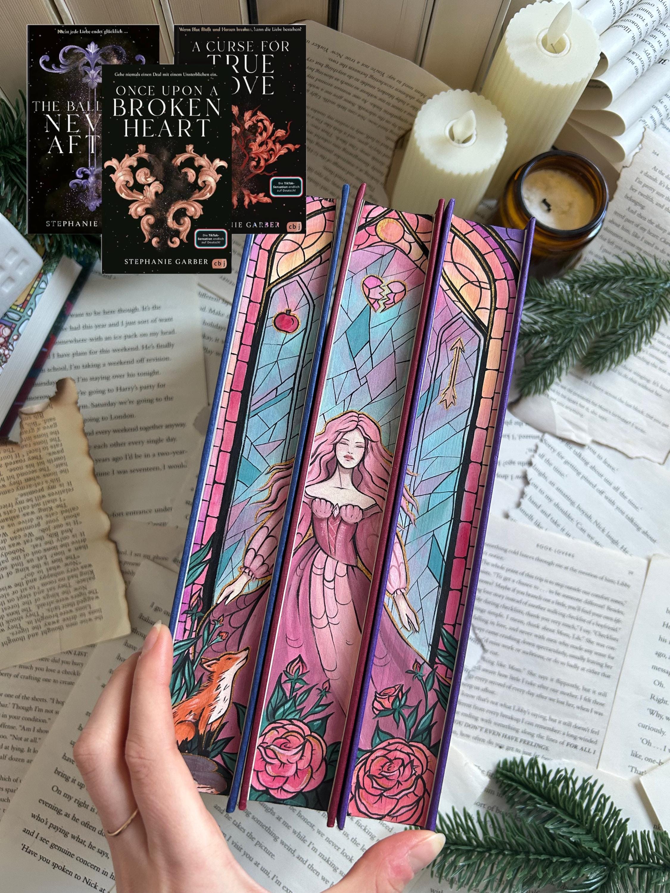 Once Upon a Broken Heart Hardcover Book Set | Hand-painted Fore