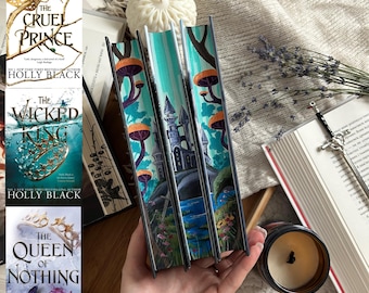 The Cruel Prince Trilogy HARDCOVER Set • Handgemalte Aquarellschnitte • Sammelbücher von Holly Black