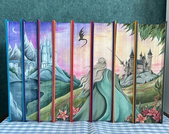 Thron aus Glas Hardcover Box Set • HARDCOVER ODER PAPERBECK • Handgemalte Aquarellkanten