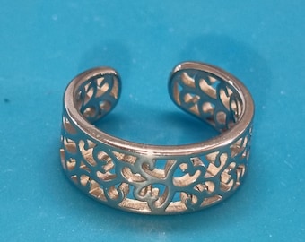 Bague de pieds, anneau d'orteil en argent