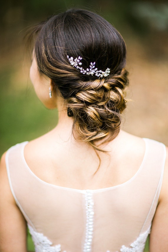 Pearl Hair Pins Wedding Hair Pins With Pearls and Crystals | Etsy
