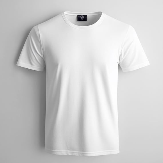HOT Remera Blanca Lisa Png Mockup Camiseta Camiseta Blanca