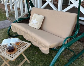 Swing cushion, Cushion for garden swing, Cushion for porch, Bench cushions, Soft cushion for porch swing with backrest, The porch swing sofa