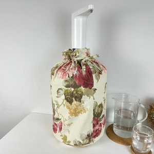 Flower pattern,bottle Cover,handmade case 19 l bottle,5 gallon plastic jug, cover for jug,decor for Home,handmade gift,water gallon cover