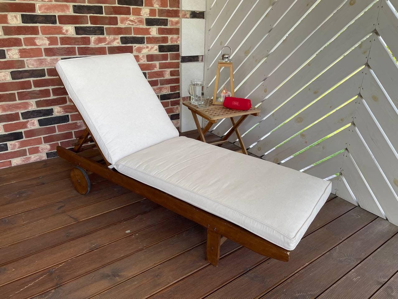 Chaise Lounge Cushions Black and White Etsy
