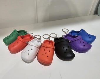 Mini Croc Keychain, Shoe Clog Charm