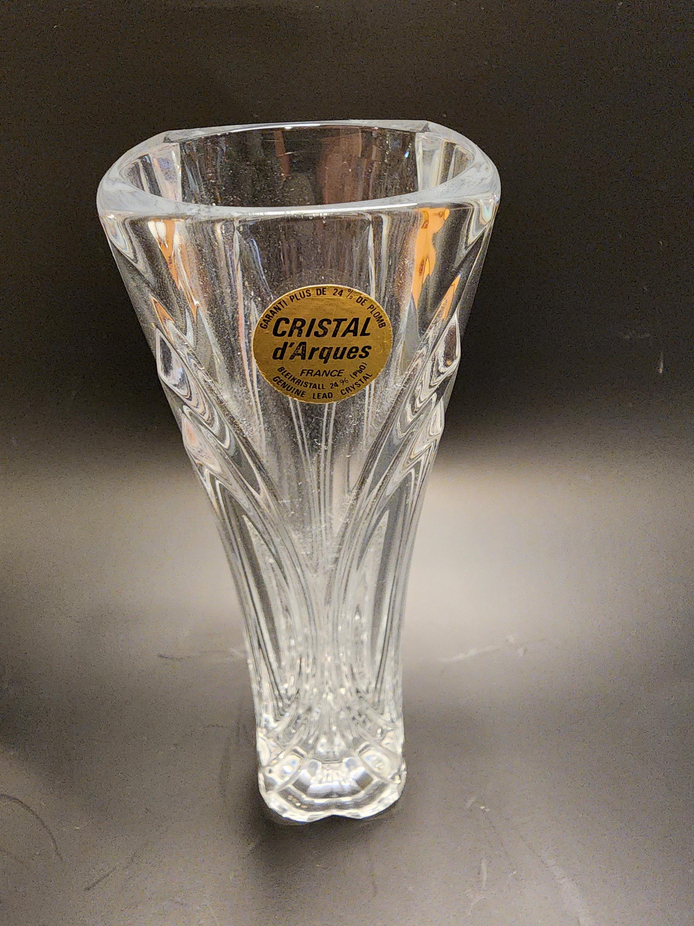 Vintage - Cristal D'Arques, Lead Crystal Bud Vase - 1980s