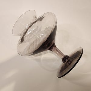 Lavender Glass Hyacinth Vase: Bulb Root Support