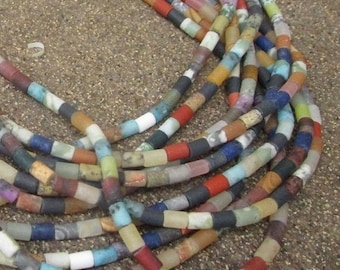 Barrel Rondelle Beads Amazonite Chalcedony Beads Jasper SALE Matte Multi Gemstone Beads 8mm x 4mm Tube Agate Lapis Turquoise