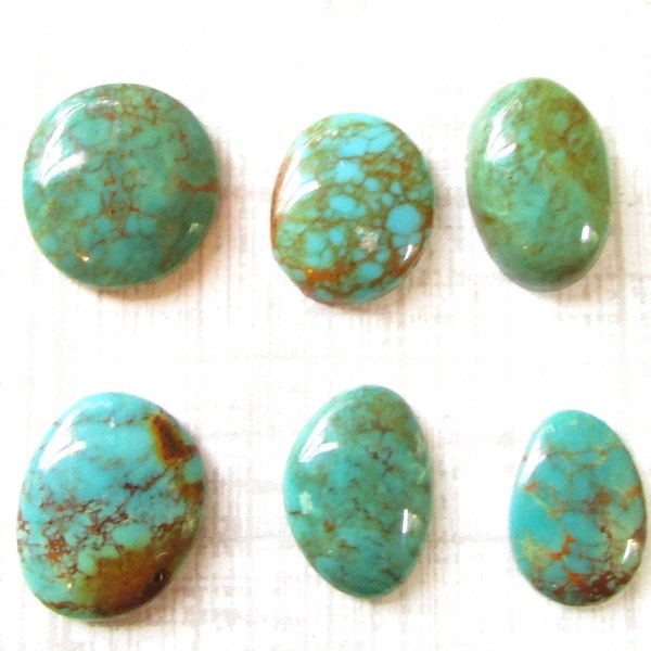 Natural Royston Turquoise Cabochon,Nevada Turquoise Loose Gemstone Cabochon, Turquoise For Ring, Southwestern Jewelry DIY