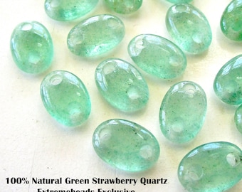 Puffy Soda Pull Tab Charm, Mariner Puffy Anchor Link Bead, 100% Natural Green Strawberry Quartz Gemstone, Coffee Bean Oval
