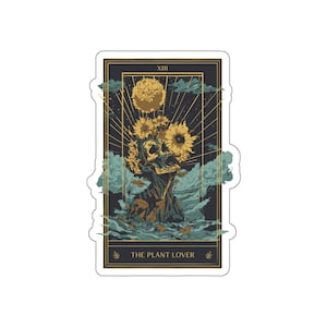 autocollant de tarot de la mort | L'amoureux des plantes | Arcanes majeurs