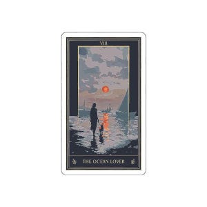 Tarotsticker kracht | De oceaanliefhebber | Grote Arcana