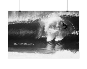 Falling at Pipeline Poster