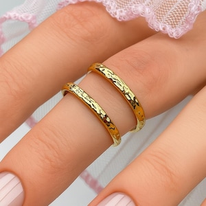 Gold Splint Ring | Adjustable Finger Support Ring for Injury Recovery or Stylish Everyday Wear