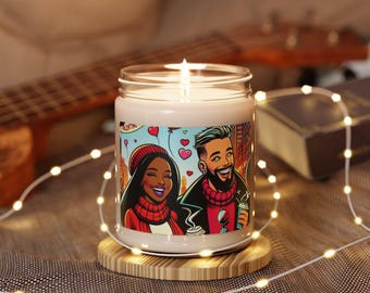 Soy Candle: Valentine's Date Night, Aromatherapy Mood Setter