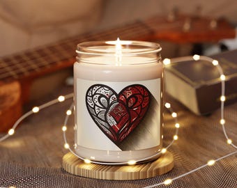 Scented Soy Candle: Bloody Valentine Heart, Gothic Romance