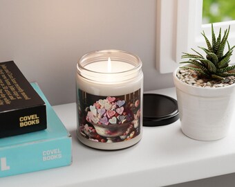 Valentines Candy Scented Soy Candle - Romantic Home Decor