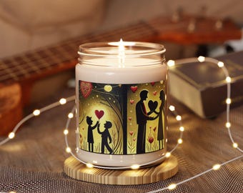 Valentines Day Scented Soy Candle: 9oz Romance Candle