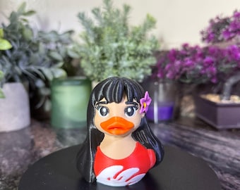 Island Girl-Inspired 3D Printed and Hand-Painted Duck – Hawaiian Dress Collectible | Cute Tropical Gift & Cartoon Fan Decor