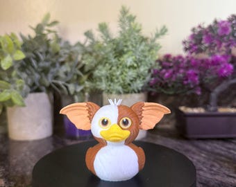 Cute Christmas Furball 3D Printed Duck - Holiday Collectible & Unique Gift Idea