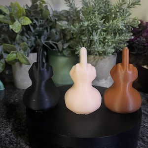 Hand-Painted Middle Finger Rubber Duck - Funny and Bold 3D Printed Novelty Gift