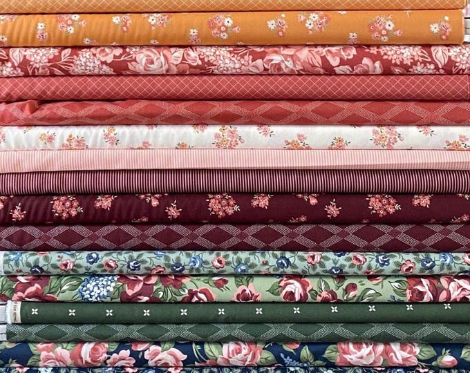 SUNNYSIDE by Camille Roskelley for Moda, Fabric bundle - 20 Fat Quarters + 1 Mini charm pack