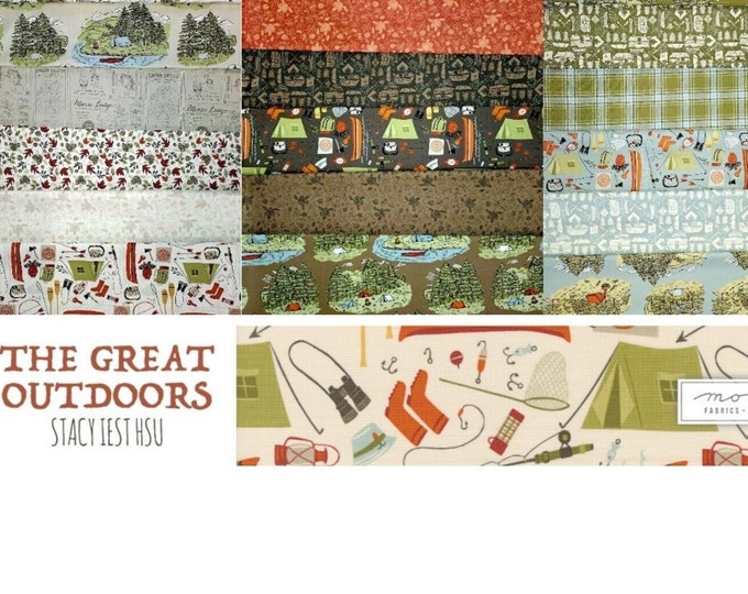 The Great Outdoors by Stacy Iest Hsu for Moda Fabrics, 18 pieces