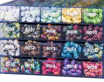 COSMO VARIEGATED Seasons 9000 Series - floss thread hand embroidery 100% cotton - 6 strands - 8.75 yards - per skein or get all 20 colors!