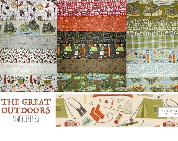 The Great Outdoors by Stacy Iest Hsu for Moda Fabrics, 18 pieces