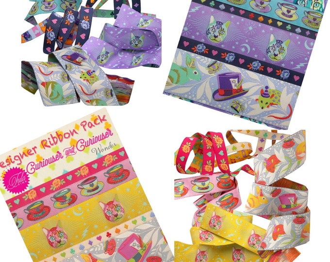 Tula Pink Curiouser & Curiouser Ribbon Pack - Glimmer or Daydream
