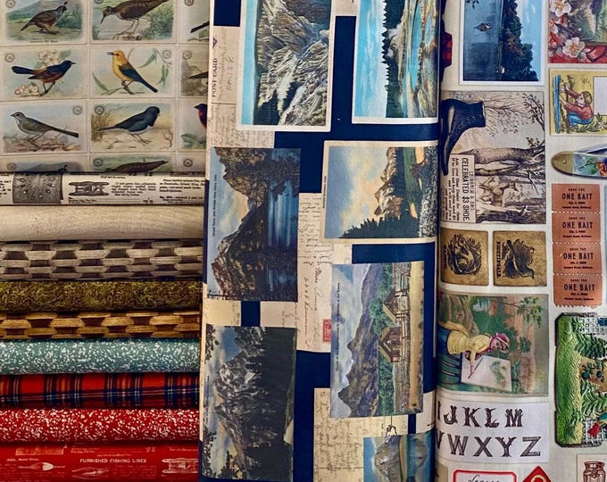 Outdoorsy by Cathe Holden - quilting cotton fabric bundle - 14 pieces