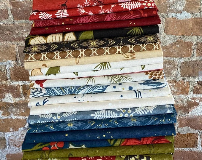 Old World Yuletide Christmas Holiday by Fancy That Design House for Moda Fabrics