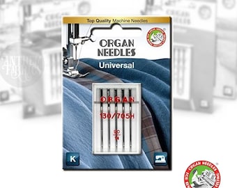 Organ Needles Package of 5 Needles, select a size